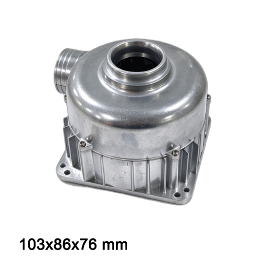 Waterproof blower BA9080H24B-A-Integrated 24V DC high pressure air blower 103x86x76mm side isometric view.png